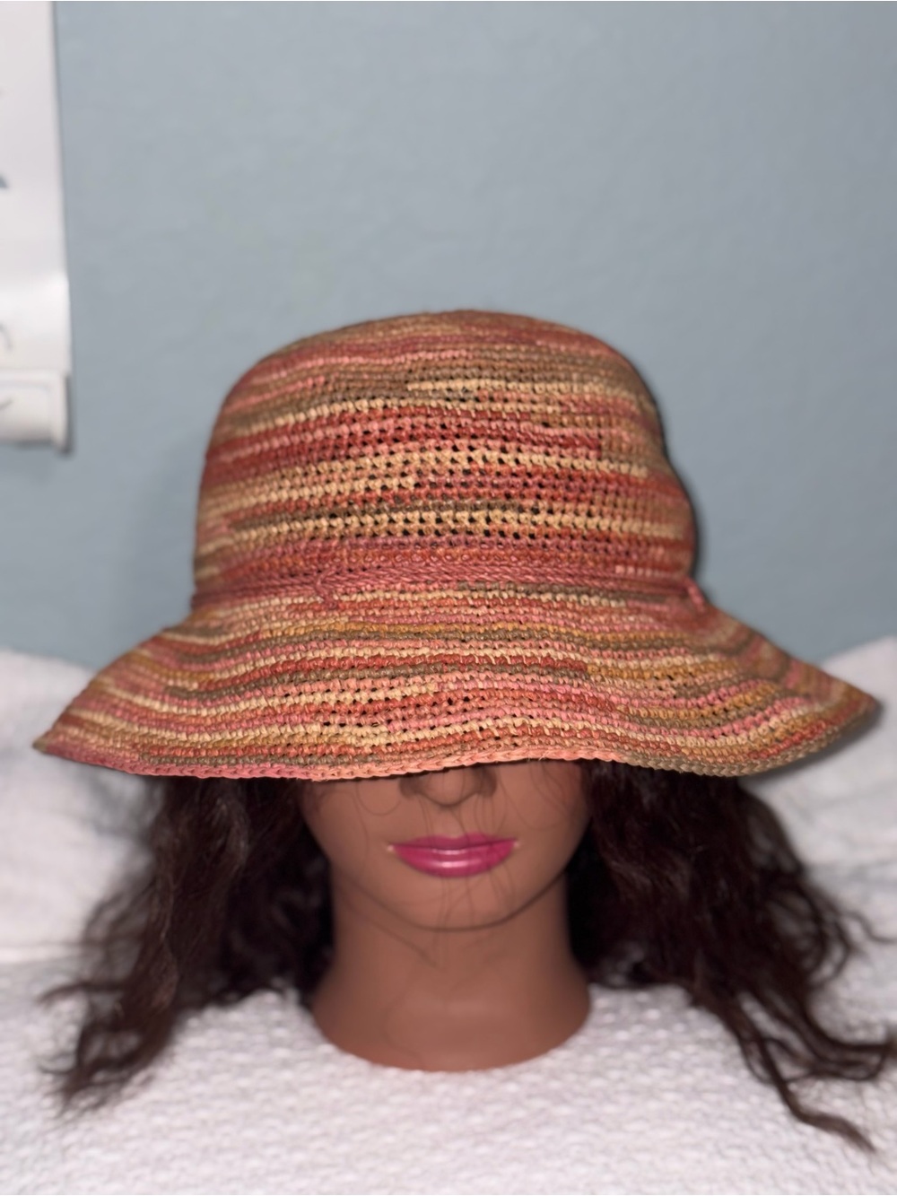 Like new Helen Kaminski Multi-Colored Handmade Raffia Sun Hat